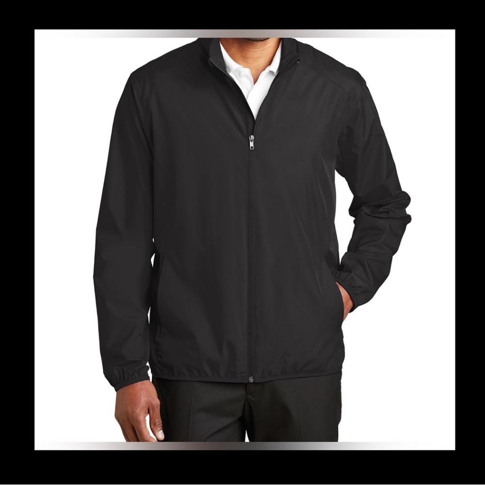 Port Authority Mens Black Fullzip Jacket Size~XLarge